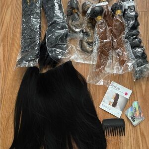 Echo Black and Brown Hair Extensions Set